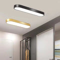 Modern Minimalist LED Flush Mount Ceiling Light - Elliptical Strip Iron Acrylic for Hallway