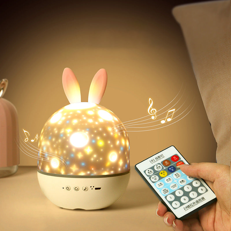 Contemporary Round Rabbit Deer ABS LED Table Lamp for Kids Bedroom Nightlight, Cute Animal Design for Nursery, Eco-Friendly Lighting, Adjustable Brightness, Perfect Birthday Gift for Children