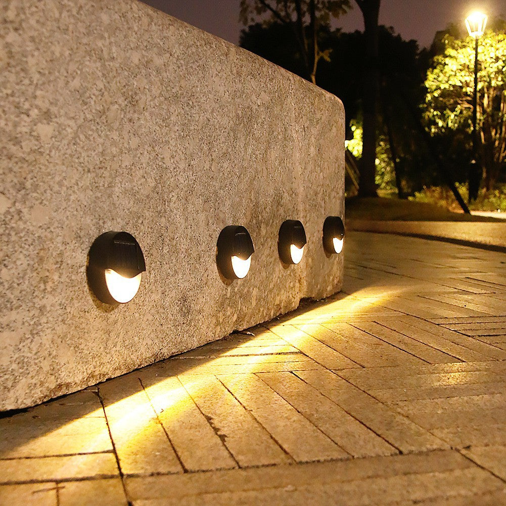 Modern Minimalist Square LED Solar Step Light - Waterproof Outdoor Patio Lighting