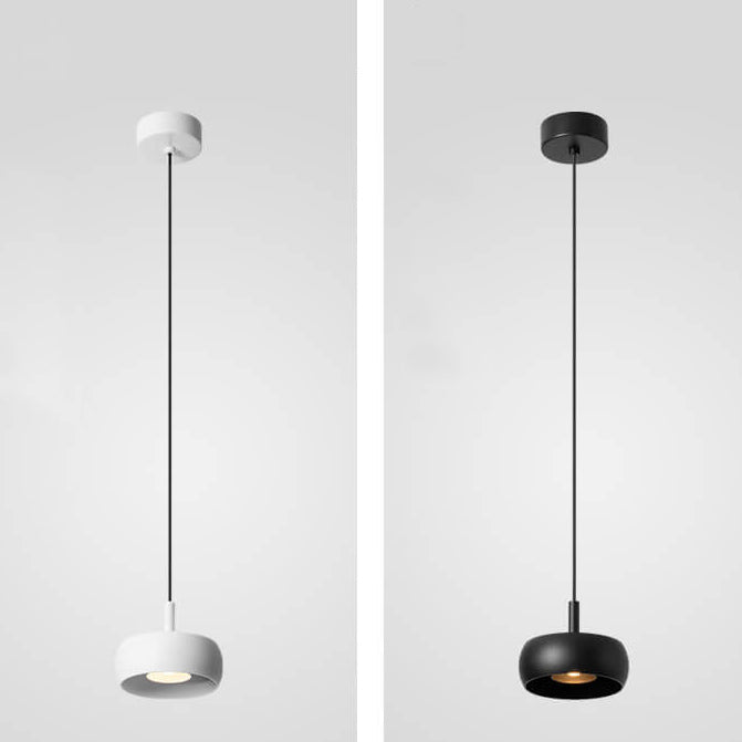 Nordic Minimalist Dome Aluminum LED Pendant Light Retractable