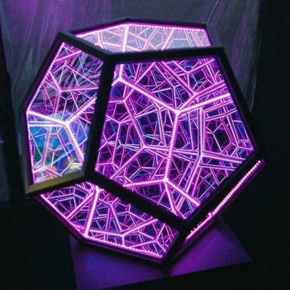 Infinity Dodecahedron LED Night Light Art Lamp for Home Décor
