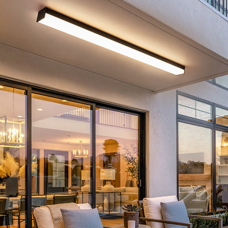 Modern Minimalist Aluminum LED Flush Mount Ceiling Light for Outdoor Patio