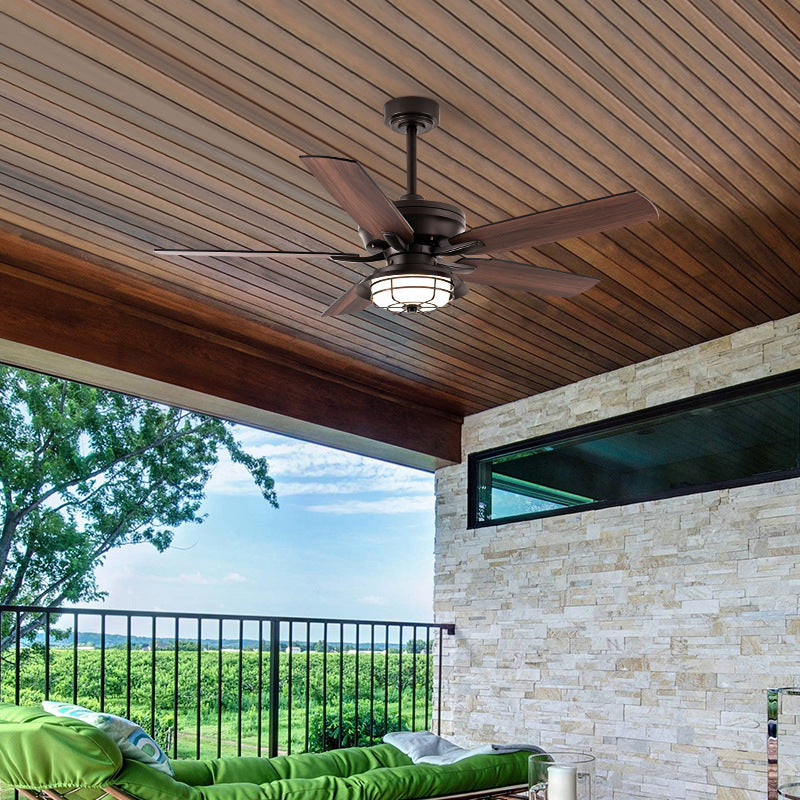Industrial Waterproof Wood Fan Blade Ceiling Fan Light Outdoor Patio

Enhance your outdoor space with this contemporary industrial ceiling fan light, featuring durable waterproof wood fan blades and a sleek round iron frame. Perfect for patios, this styli