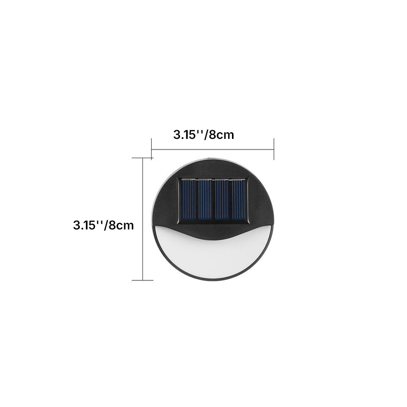 Modern Minimalist Square LED Solar Step Light - Waterproof Outdoor Patio Lighting