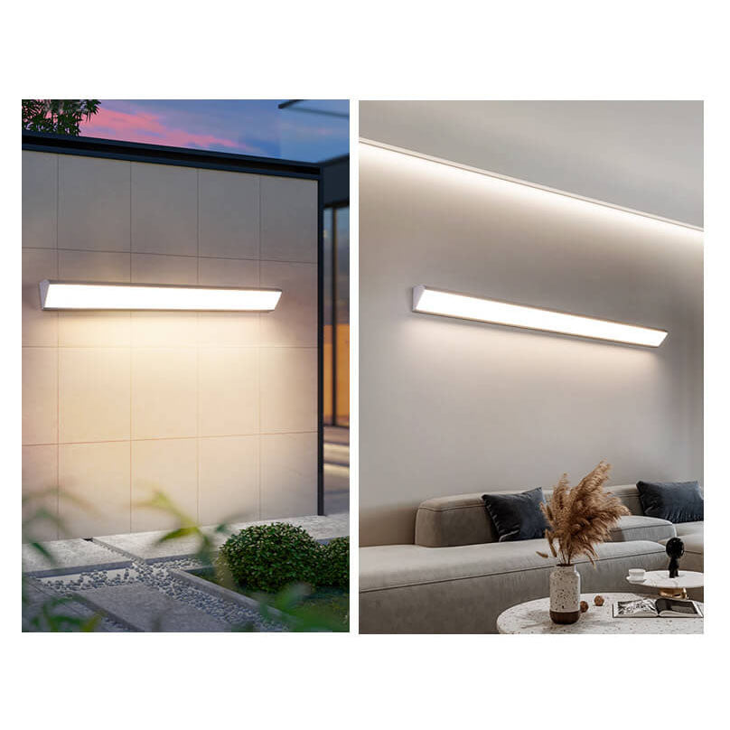 Modern Minimalist LED Wall Sconce - Aluminum Acrylic Waterproof Indoor Outdoor Lamp