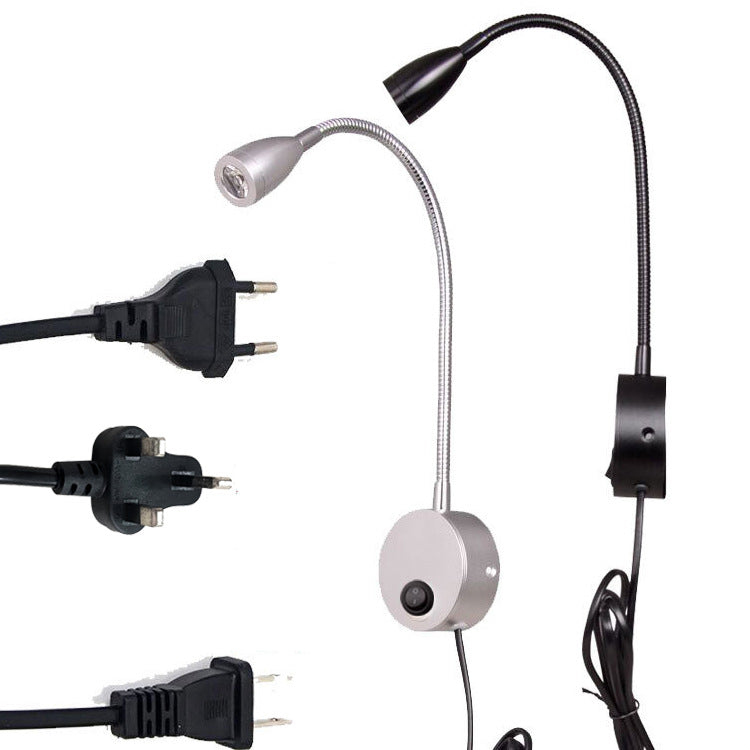 Modern LED Wall Sconce - Rotatable Hose Spotlight Reading Lamp