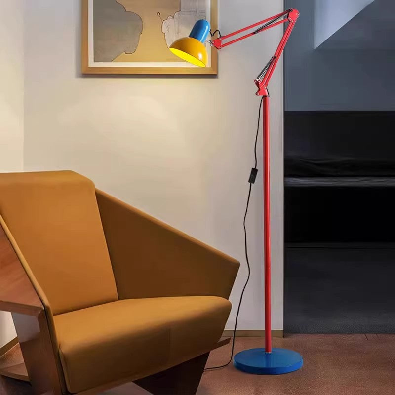 Modern Simplicity Iron Half Circle Floor Lamp - 1-Light for Bedroom