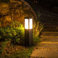Modern Solar Lawn Square Column Outdoor Path Lamp Waterproof Garden Light