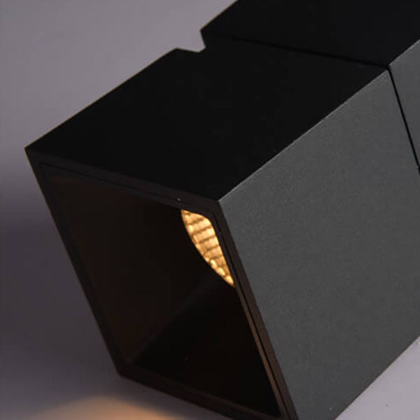 Modern Black & White Foldable LED Semi-Flush Mount Light