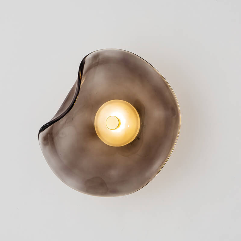 Nordic Minimalist Round Glass LED Wall Sconce Lamp