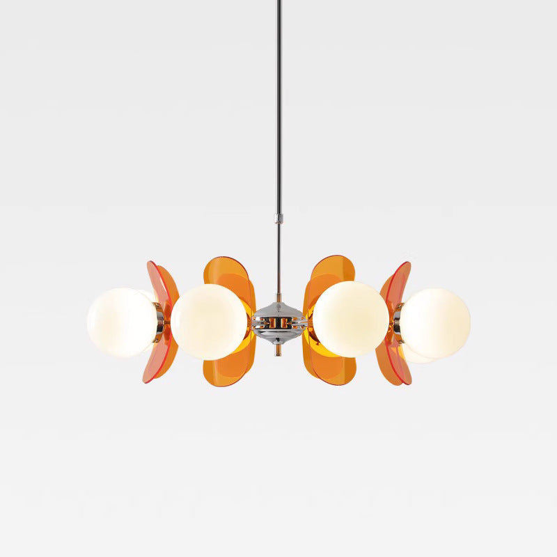 Modern Mid-Century Acrylic Magic Bean Chandelier - 3/5/6/8-Light for Living Room