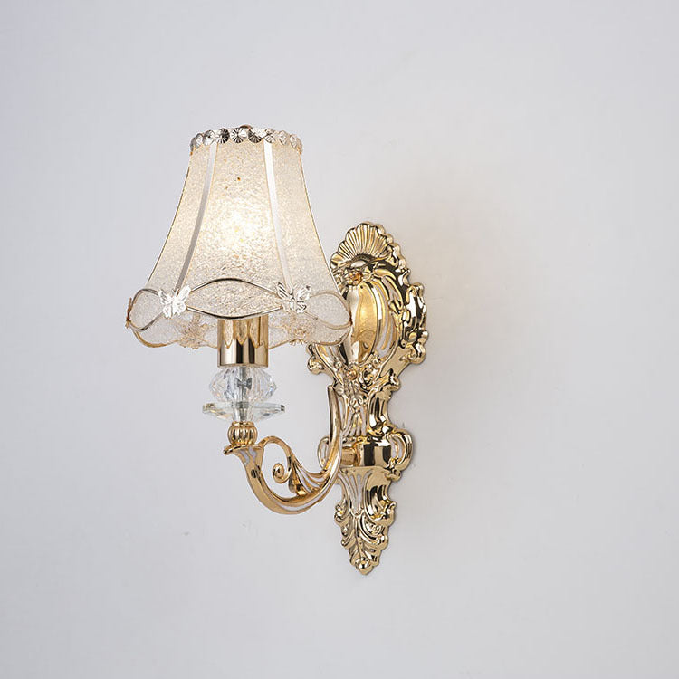 Traditional Resin Iron Conic Cylinder 1-Light Wall Sconce for Bedside