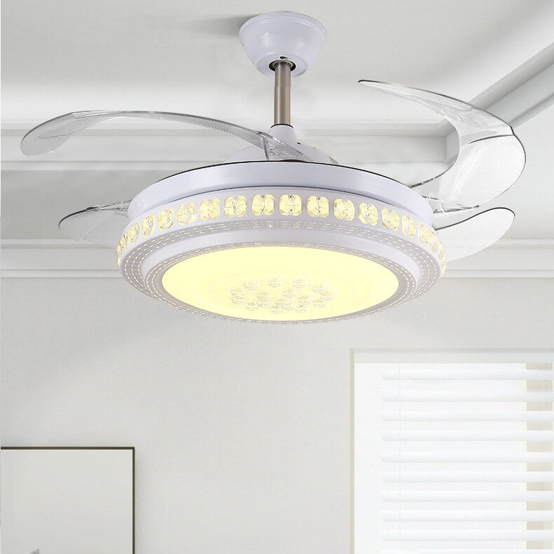 Modern Minimalist Star Piano Design LED Ceiling Fan Light