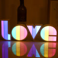 Contemporary Love Letters LED Night Light Table Lamp for Bedroom Decor, Valentine's Day Gift, Romantic Bedroom Lighting, PS Love Decorative Lamp, LED Heart Lamp, Unique Wedding Decoration, Modern Home Decor, Couples Night Stand Light