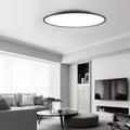 Modern Minimalist LED Flush Mount Ceiling Light - Acrylic Aluminum Round Shade for Living Room