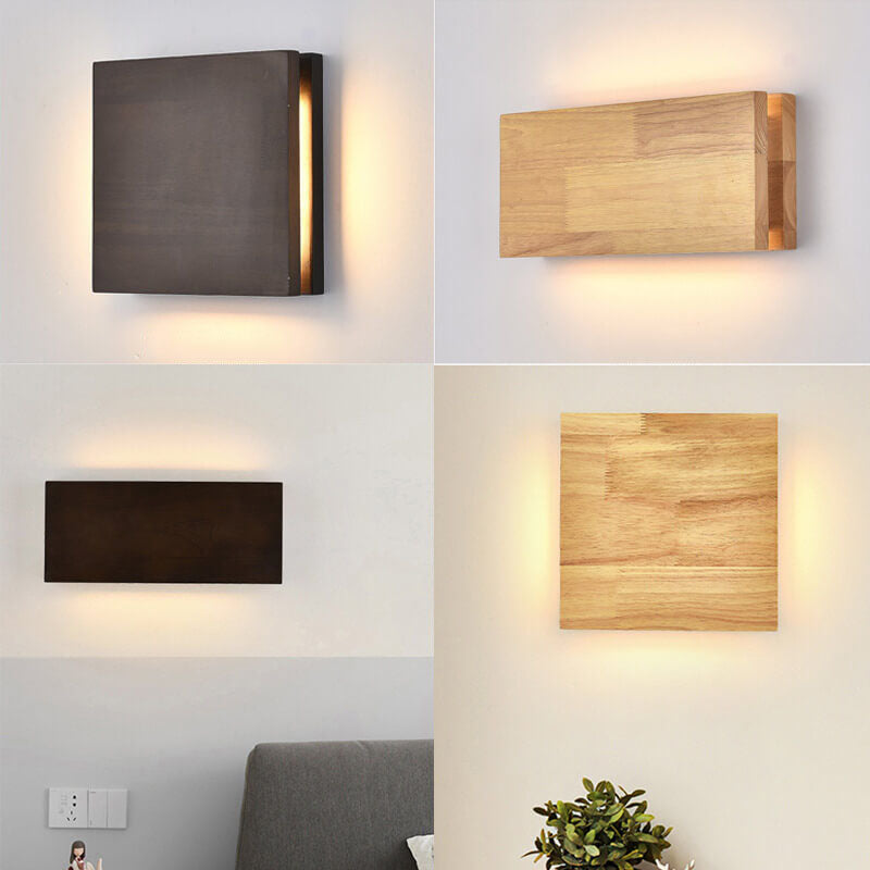 Wabi-Sabi Rectangular Log Wood LED Wall Sconce Lamp

Illuminate your space with our Wabi-Sabi Rectangular Log Wood LED Wall Sconce Lamp. Designed to embrace the beauty of imperfection, this unique light fixture enhances any room with its natural wood text