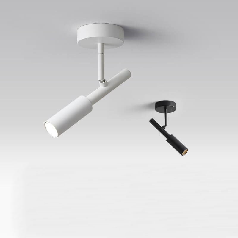 Modern Minimalist LED Spotlight Semi-Flush Mount Ceiling Light for Living Room