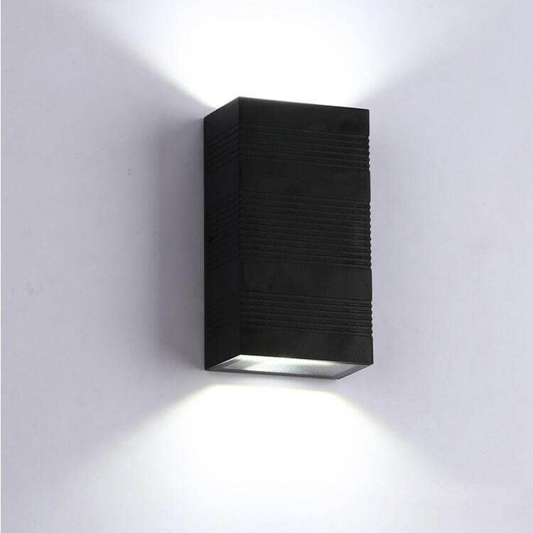 Modern Black Waterproof Aluminum LED Wall Sconce Lamp