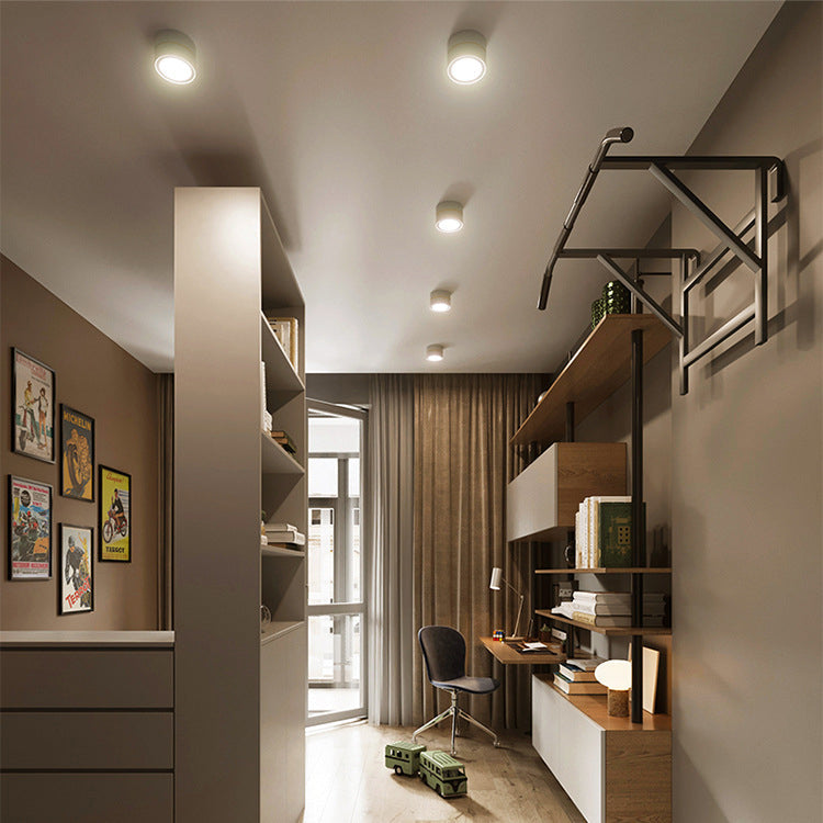 Modern Minimalist Adjustable Aluminum LED Ceiling Light for Living Room