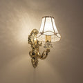 Traditional Resin Iron Conic Cylinder 1-Light Wall Sconce for Bedside