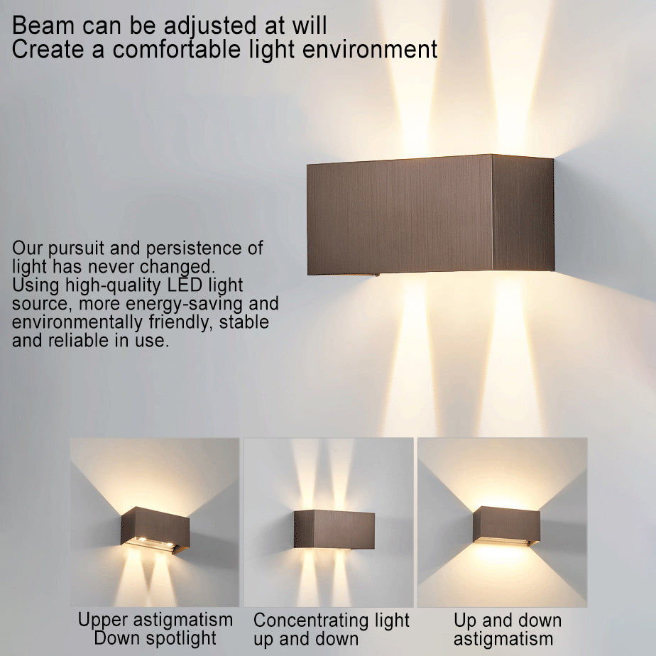 Modern Minimalist Adjustable Aluminum LED Wall Sconce for Entryway