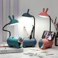 Cartoon Rabbit LED Touch USB Desk Lamp - Creative Pen Holder Light
