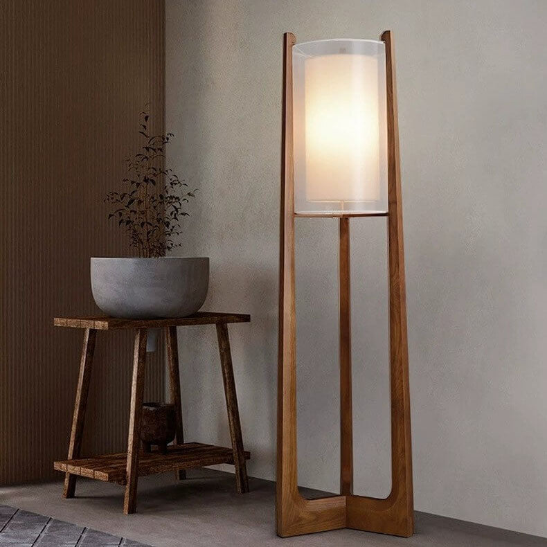 Traditional Japanese Solid Wood Brass Floor Lamp - 1-Light for Living Room & Bedroom

Elevate your space with this elegant traditional Japanese floor lamp, crafted from solid wood and accented with brass details. Perfect for living rooms and bedrooms, thi
