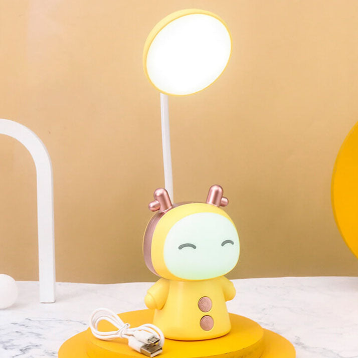 Cartoon Doll ABS Colorful Eye Care LED Desk Lamp for Kids