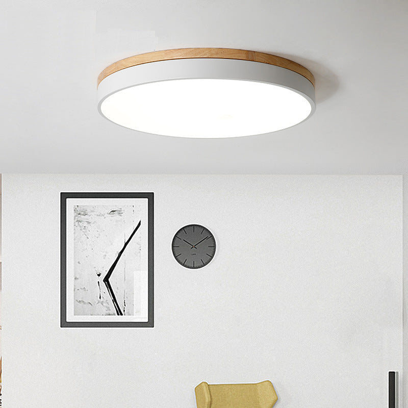 Modern Minimalist Macaron Acrylic LED Flush Mount Ceiling Light for Bedroom