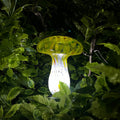 Vibrant Mushroom Solar LED Garden Light - Waterproof Colorful Glass Lawn Decor