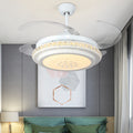 Modern Minimalist Star Piano Design LED Ceiling Fan Light