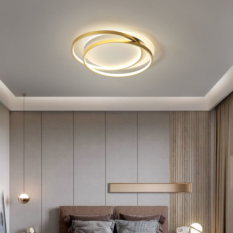 Nordic Luxury Aluminum LED Flush Mount Ceiling Light