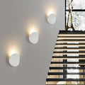 Minimalist Round 1-Light LED Wall Sconce - Indoor Outdoor Lighting