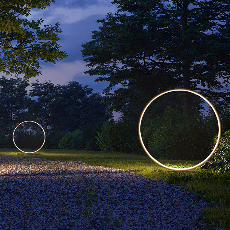 Outdoor Waterproof Acrylic LED Lawn Light with Aluminum Ring Design