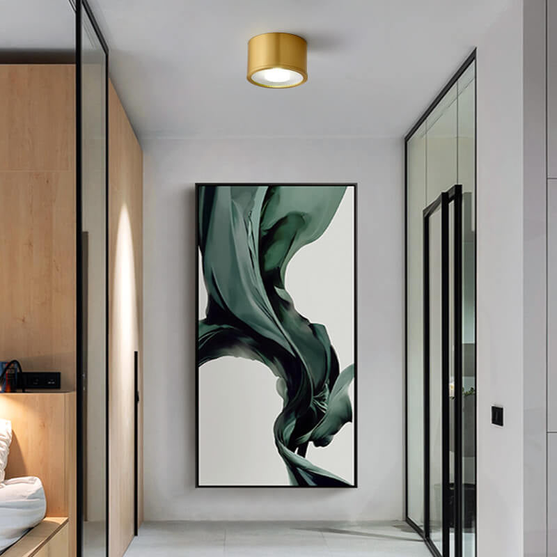 Modern Brass LED Spotlight Flush Mount Ceiling Light