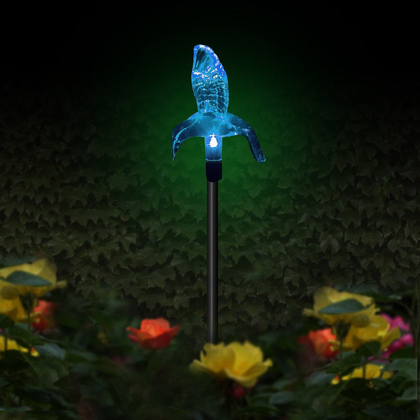Solar Hummingbird Butterfly Dragonfly Outdoor LED Path Light - Garden Courtyard Decorative Ground Insert Lighting