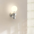 Modern Cream Style Children's Wrought Iron Sphere 1-Light Wall Sconce Lamp Nursery Lighting Fixture Kids Room Decor Soft Glow Bedroom Wall Light Fixture Cute Design for Kids Playroom Accent Lighting