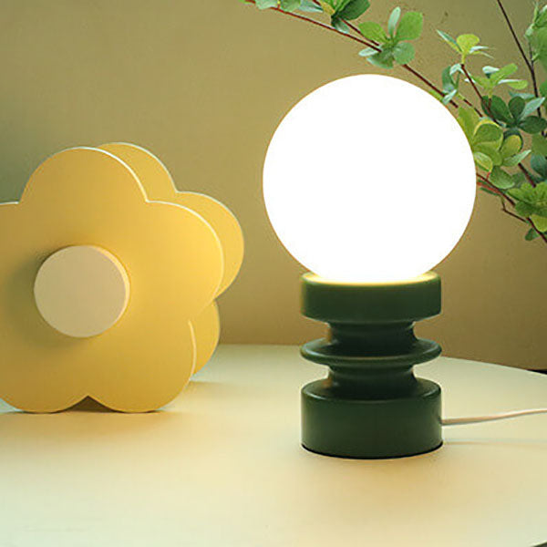 Vintage Orange Solid Glass 1-Light Table Lamp, Mid-Century Modern Lighting, Retro Home Decor, Warm Ambient Light for Living Room, Unique Desk Lamp, Artisanal Glass Table Lamp, Stylish Nightstand Light, Vintage-Inspired Lighting, Handcrafted Glass Lampshad