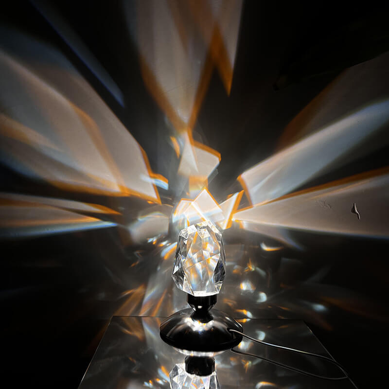 Diamond Crystal Luxury LED Night Light Table Lamp - Ambient Home Decor