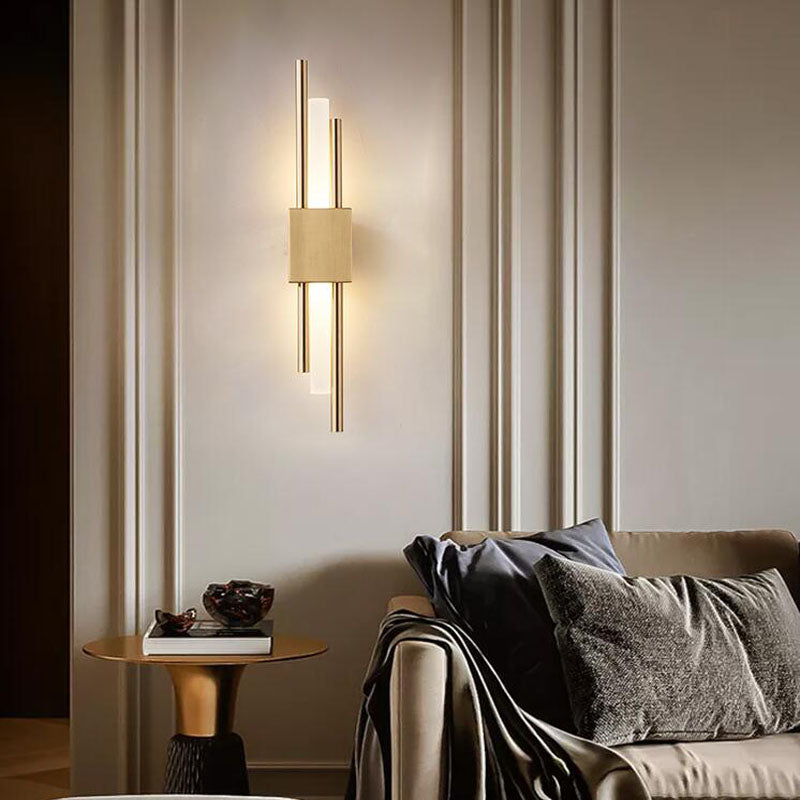 Modern Minimalist Iron Acrylic LED Wall Sconce for Bedside Lighting