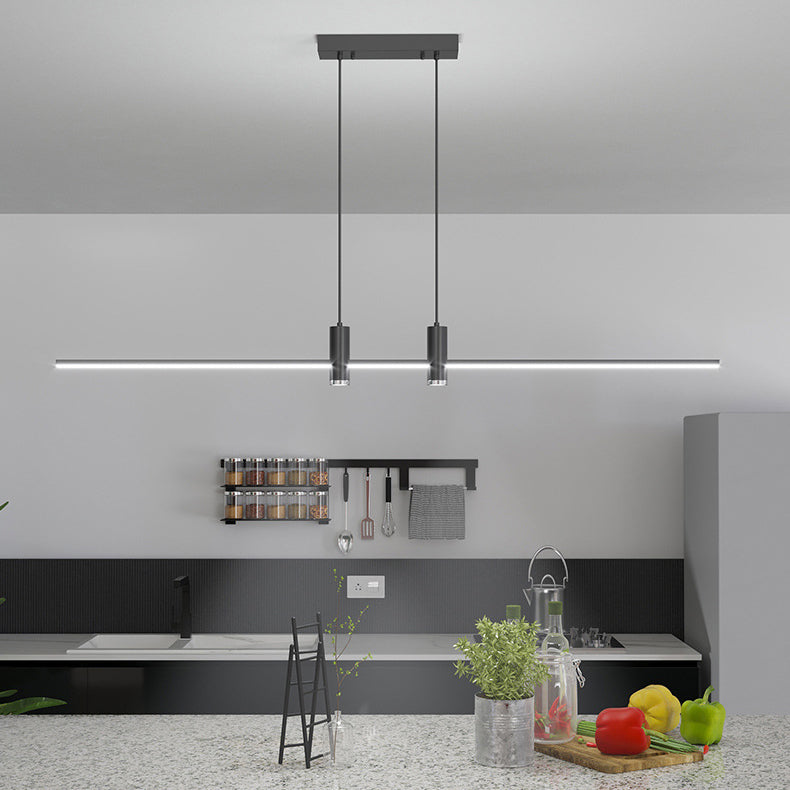 Modern Minimalist Geometric LED Island Chandelier for Dining Room