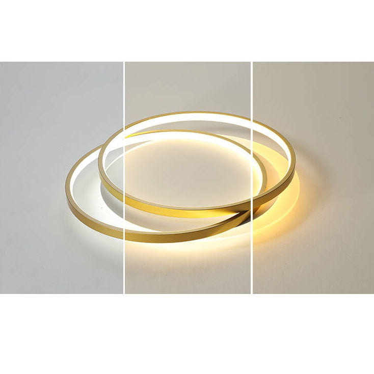 Nordic Luxury Aluminum LED Flush Mount Ceiling Light
