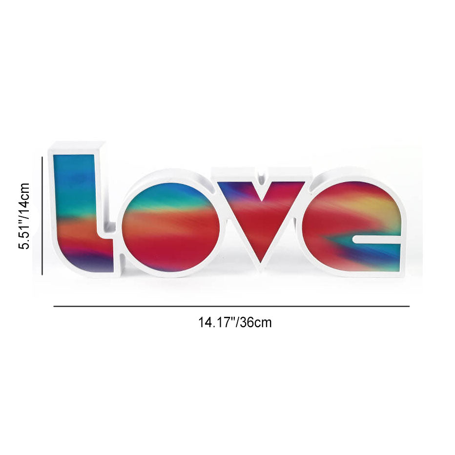 Contemporary Love Letters LED Night Light Table Lamp for Bedroom Decor, Valentine's Day Gift, Romantic Bedroom Lighting, PS Love Decorative Lamp, LED Heart Lamp, Unique Wedding Decoration, Modern Home Decor, Couples Night Stand Light