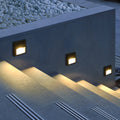 Modern Minimalist Square LED Solar Step Light - Waterproof Outdoor Patio Lighting