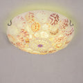 Mediterranean Shell Art LED Flush Mount Ceiling Light