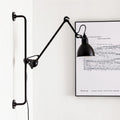 Industrial Vintage Iron Long Pole Swing Arm Wall Sconce Lamp