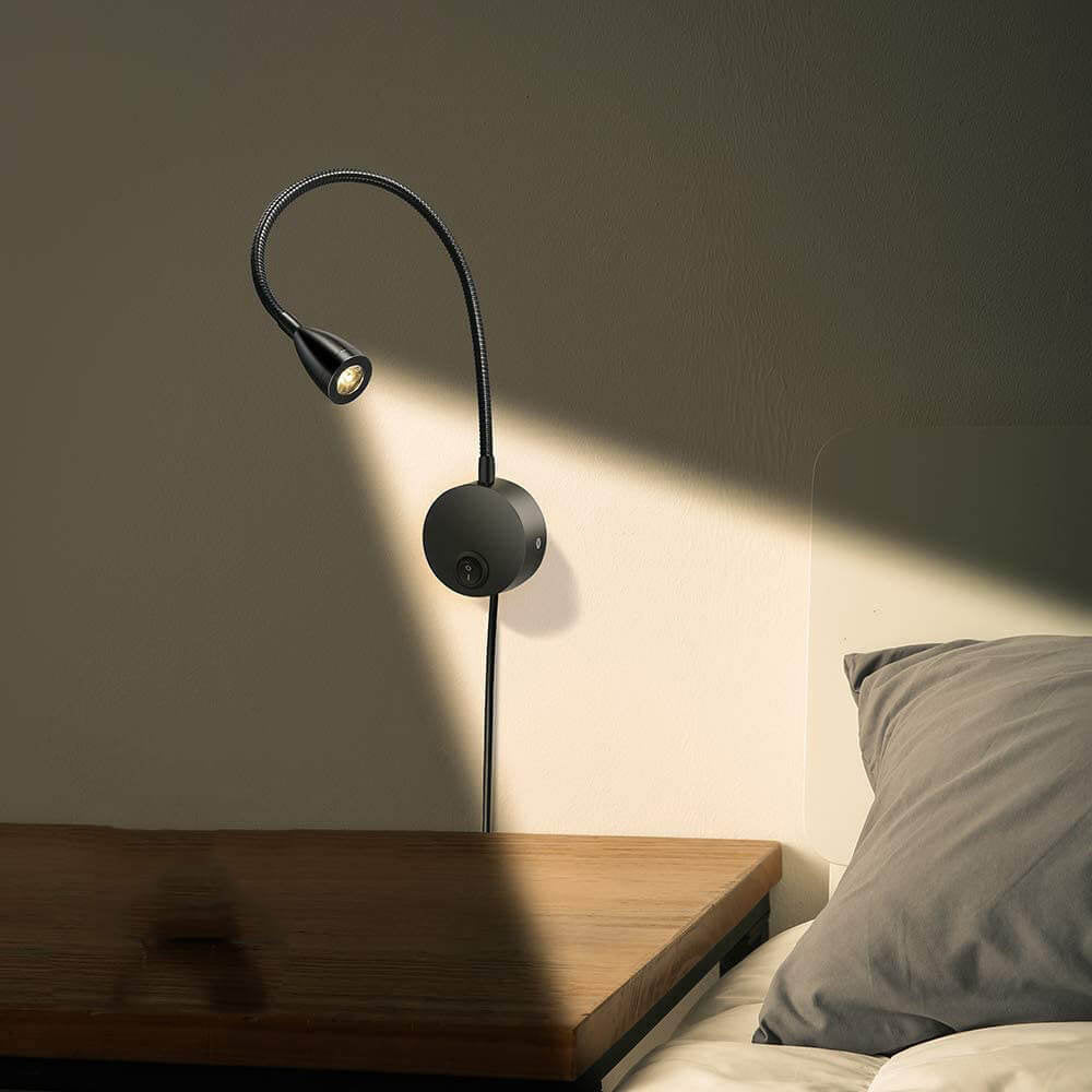 Modern LED Wall Sconce - Rotatable Hose Spotlight Reading Lamp