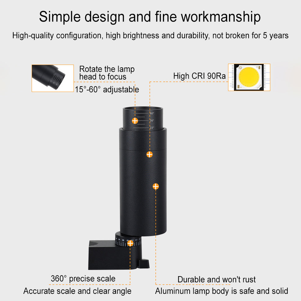 Modern Minimalist Adjustable Dimmable LED Track Lighting - 3/4/5 Light Spotlight Flush Mount for Living Room