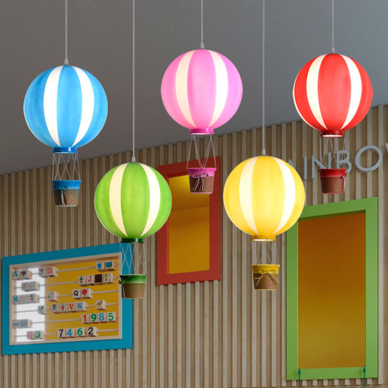 Scandinavian Modern Hot Air Balloon Pendant Light - Iron Acrylic 1-Light Decor