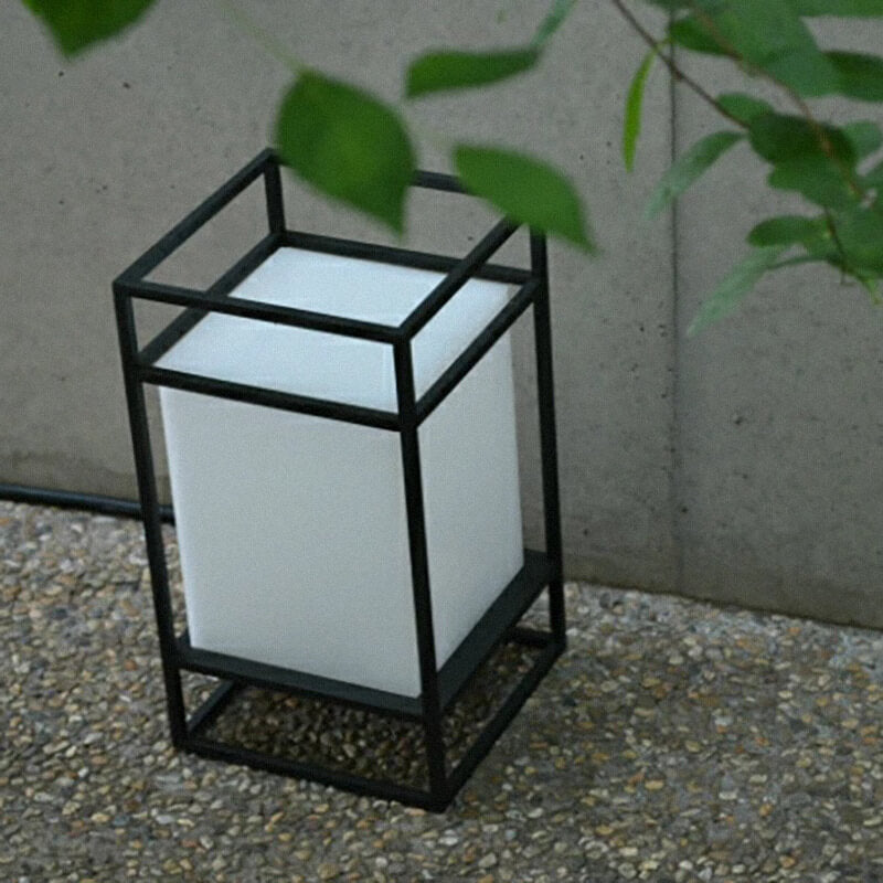 Japanese Tatami Rectangular Iron Floor Lamp - 1-Light Design for Elegant Home Decor